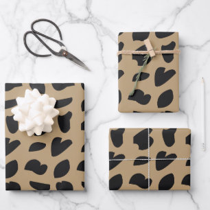 Hoja De Papel De Regalo Moderno y elegante patrón de leopardo de moda