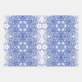 Hoja De Papel De Regalo Moderno y elegante patrón geométrico simple fracta