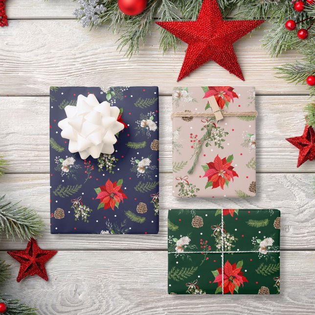 Hoja De Papel De Regalo Modernos Navidades de Berry Botánicos de Verdor (Subido por el creador)
