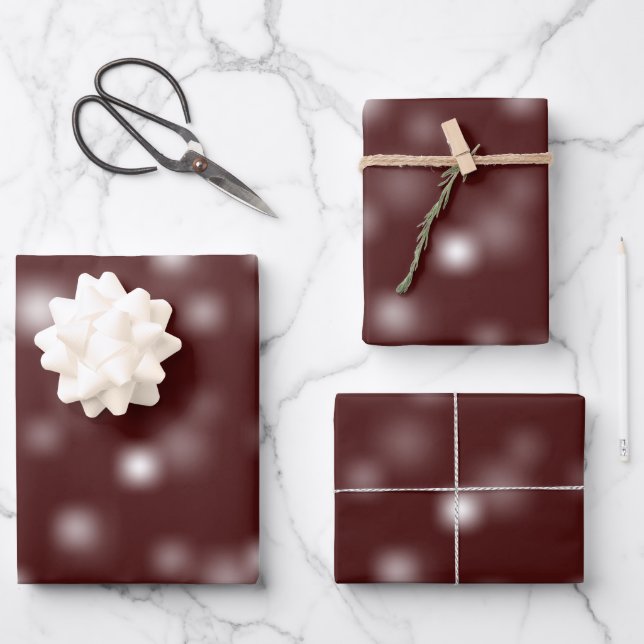 Hoja De Papel De Regalo Modesto blanco juguetón aleatorio desvaneciéndose  (Anverso)