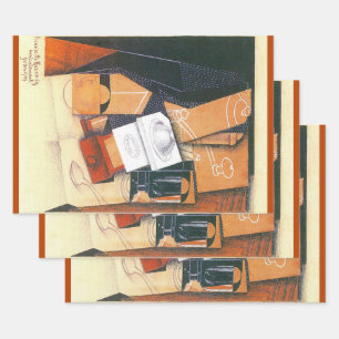 Hoja De Papel De Regalo Molino de Café de Juan Gris, Arte Cubista Vintage