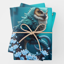 Hoja De Papel De Regalo Momento de la sabiduría, la lechuza mágica, majest