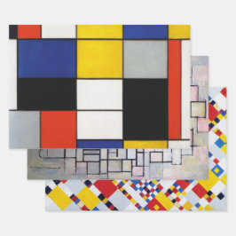 Hoja De Papel De Regalo Mondrian