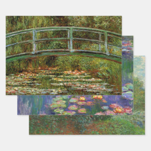 Hoja De Papel De Regalo Monet French Bridge Giverney