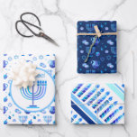Hoja De Papel De Regalo Monograma Hanukkah Festival Menorah Lights<br><div class="desc">Hanukkah Menorah Ilumina la etiqueta de vacaciones. Decoración de los logotipos monograma y Hanukkah con un patrón de símbolos tradicional. Artesanías y Artículos de Fiesta > Suministros de envolvimiento de regalo > Papel de envolver. Israel, Jerusalén. Diseño moderno Sofiartmedia. Diseño moderno Judaica con plantilla de texto. Personalízalos añadiendo el nombre...</div>