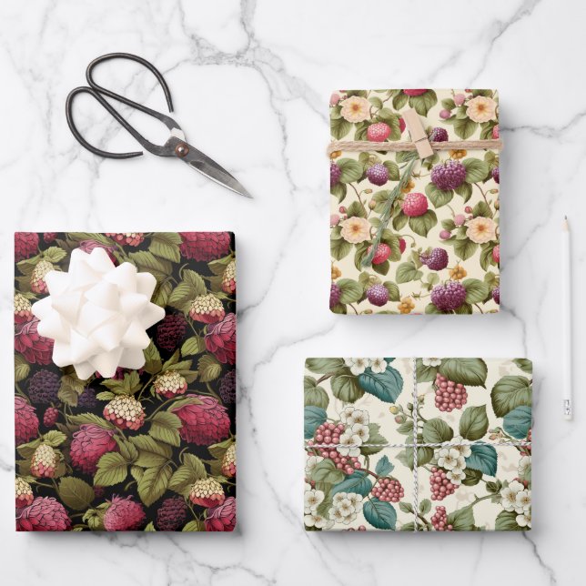 Hoja De Papel De Regalo Mora (Anverso)