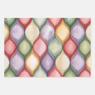 Hoja De Papel De Regalo Mosaico de Acuarela