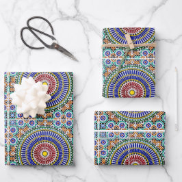 Hoja De Papel De Regalo Mosaico marroquí