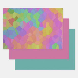 Hoja De Papel De Regalo Mosaicos del aceite de arcoiris