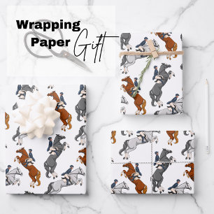 Hoja De Papel De Regalo Mostrar salto a caballo