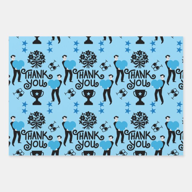 Hoja De Papel De Regalo Muchas Gracias (Anverso)