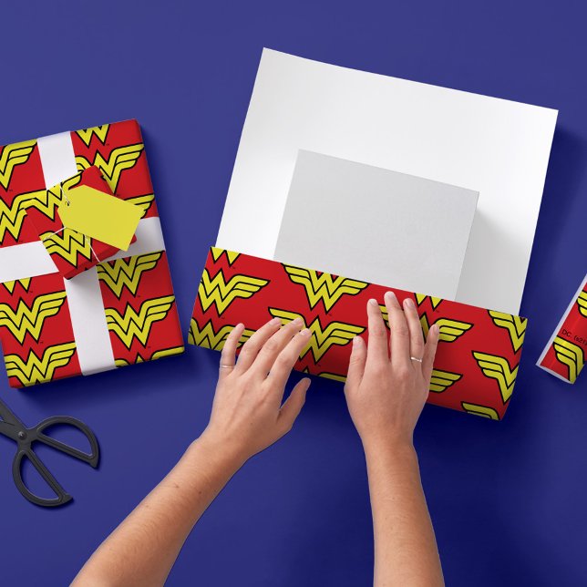 Hoja De Papel De Regalo Mujer Maravilla | Logotipo clásico (Subido por el creador)