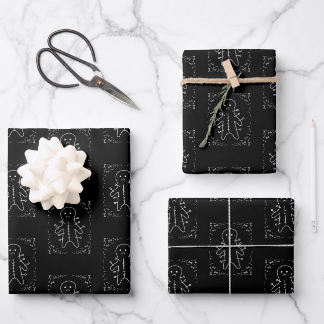 Hoja De Papel De Regalo Muñeca Vudú  (Anverso)