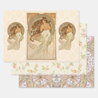 Hoja De Papel De Regalo Música de Alphonse Mucha, regalos