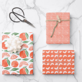 Hoja De Papel De Regalo Naranja Clementine Fruit