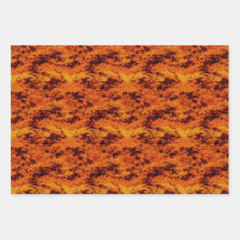 Hoja De Papel De Regalo Naranja Grunge