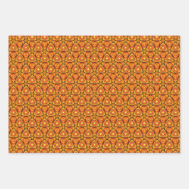 Hoja De Papel De Regalo Naranja vibrante Esencia de verano