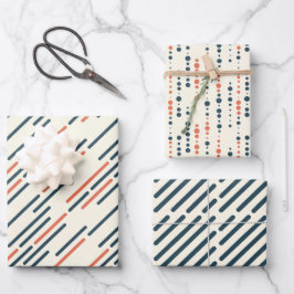 Hoja De Papel De Regalo naranja Vol 2 azul