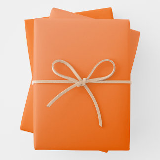 Hoja De Papel De Regalo Naranja y naranja pálido Gradiente sutil y elegant
