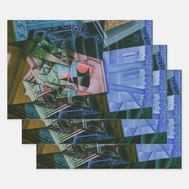 Hoja De Papel De Regalo Naturaleza muerta ante una ventana abierta de Juan (Set)