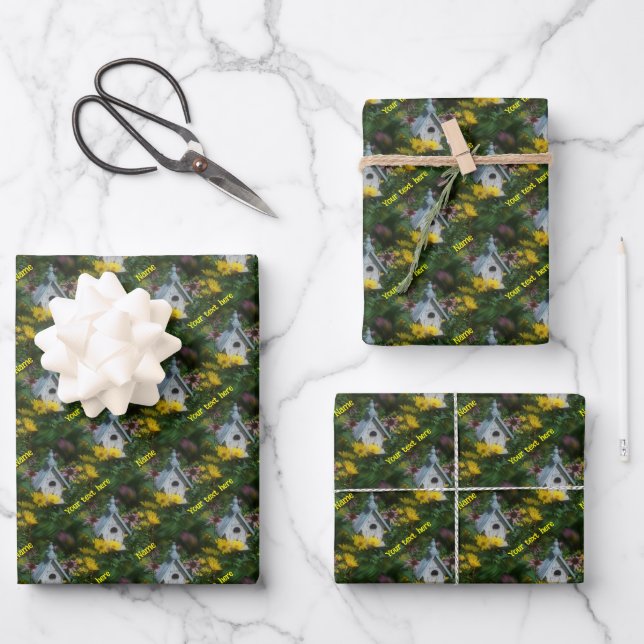 Hoja De Papel De Regalo Naturaleza personalizada de los jardines de flores (Anverso)