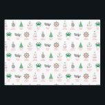 Hoja De Papel De Regalo Nautical Pun Christmas Wrapping Paper<br><div class="desc">For the nautical pun lover. Have a chuckle with family and friends as you celebrate holidays by the sea.</div>