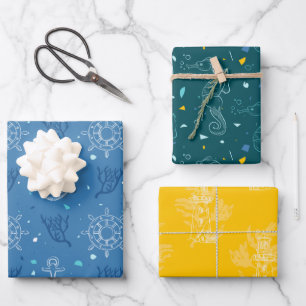 Hoja De Papel De Regalo Náutico