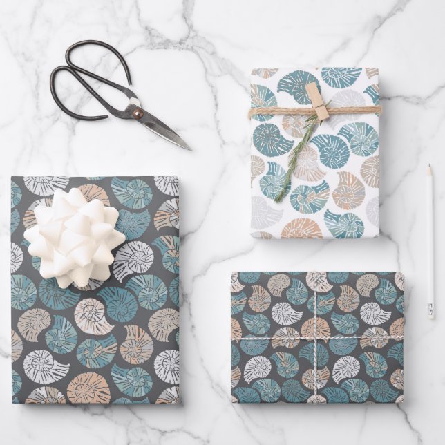 Hoja De Papel De Regalo Nautilus Clusters (Anverso)