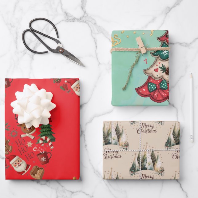 Hoja De Papel De Regalo Navidad  (Anverso)