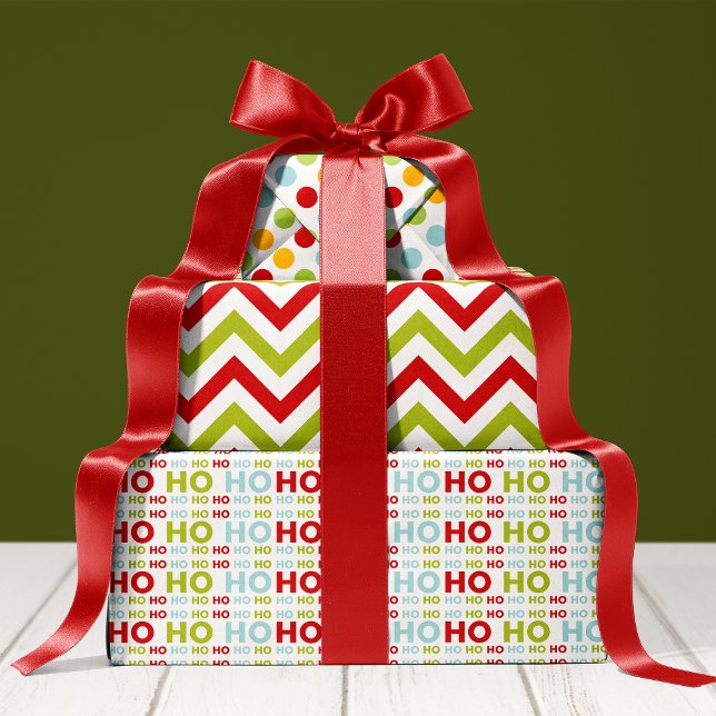 Hoja De Papel De Regalo Navidad Alegre Rojo Y Verde Fiesta (Subido por el creador)
