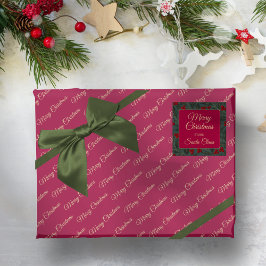 Hoja De Papel De Regalo Navidad Bayas de Acebo