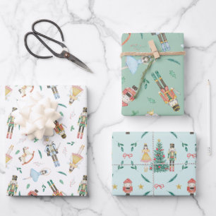 Hoja De Papel De Regalo Navidad Cascanueces