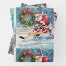 Navidad de hockey con Santa Claus