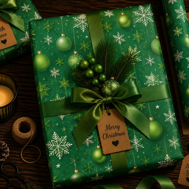 Hoja De Papel De Regalo Navidad de hoja perenne (Subido por el creador)