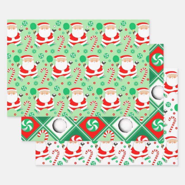Hoja De Papel De Regalo Navidad de Ping Pong (Set)