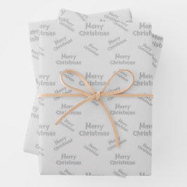 Hoja De Papel De Regalo Navidad Feliz moderna diseñada