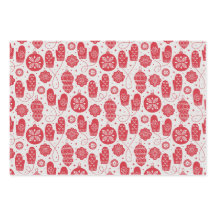 Navidad Nórdico Escandinavo Sueco Rojo Blanco