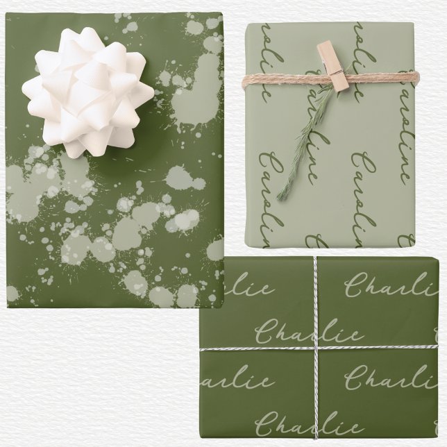 Hoja De Papel De Regalo Navidad salpicada  (Subido por el creador)