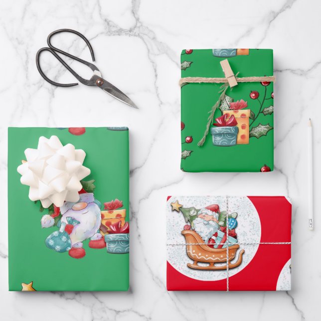 Hoja De Papel De Regalo Navidades (Anverso)