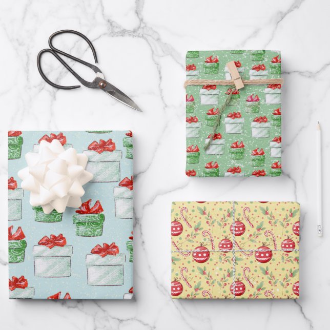 Hoja De Papel De Regalo Navidades (Anverso)