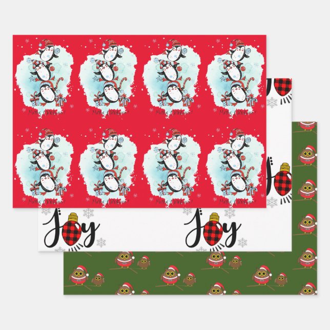 Hoja De Papel De Regalo Navidades (Set)
