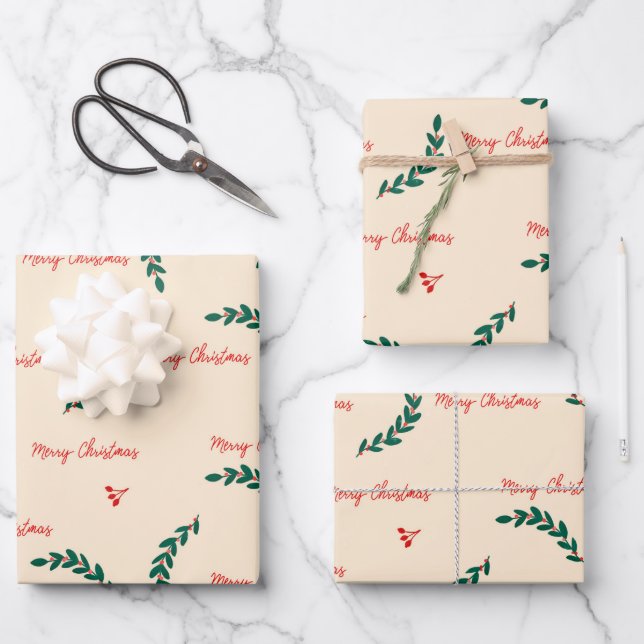 Hoja De Papel De Regalo Navidades abandonan el patrón (Anverso)