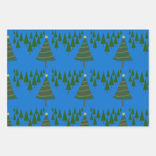 Hoja De Papel De Regalo Navidades Alegre-Elegante Estilo de Vacaciones (Anverso)