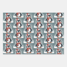 Hoja De Papel De Regalo Navidades Animales