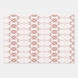 Hoja De Papel De Regalo Navidades Antiguos Viejos Elementos