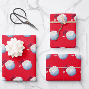 Hoja De Papel De Regalo Navidades Balneario deportivo Santa Holiday Set