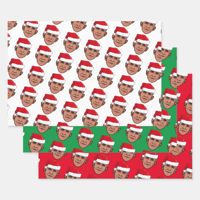 Hoja De Papel De Regalo Navidades BARACK OBAMA (Set)
