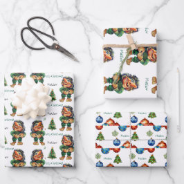 Hoja De Papel De Regalo Navidades baratos en trolls y luz de árbol