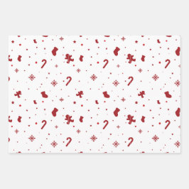 Hoja De Papel De Regalo Navidades Blanco