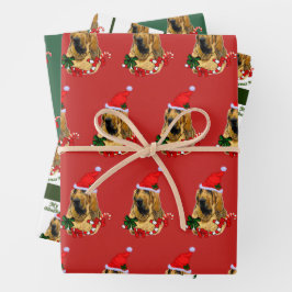 Hoja De Papel De Regalo Navidades Bloodhound